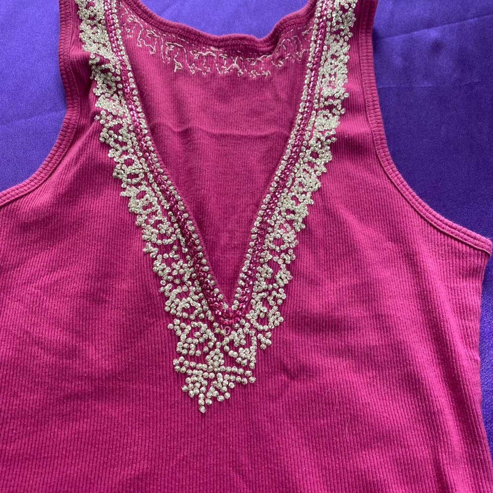 ๐ Sexy beaded deep V Neckline Top - Picture 5 of 12